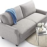 ZINUS Josh Sofa Couch, Easy, Tool-Free Assembly, Soft Grey