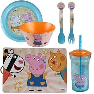 Peppa Pig 6-teiliges Kindergeschirrset