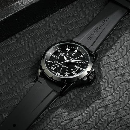 Image of Sapphero Mens Watches Quartz Movement Chronograph 30M Waterproof Steel Strap Fashion Business Sport Design Scratch Resistant Gifts for Men