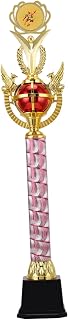 rockible Award Trophy Cup Winning Prizes Trophies Prize Winner Award for Basketball Sports Tournament Props Corporate Events, Red 56.5cm