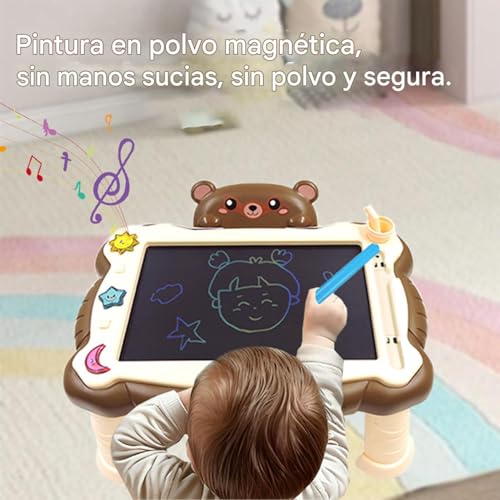 Missmisq Tableta de Escritura LCD - Tablero de Dibujo con Soporte - Herramienta Educativa Interactiva para Práctica de Escritura de Niños y Niñas - imagen 3