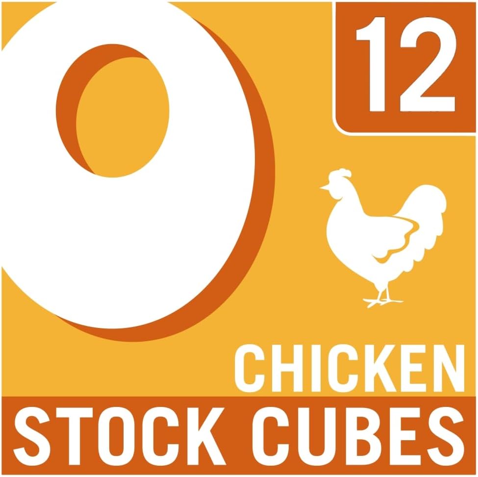 OXO 12 Chicken Stock Cubes – Savoury Chicken Flavour, Ideal for Soups, Stews, Gravy & Roast Dinners, 71g (Pack of 1)