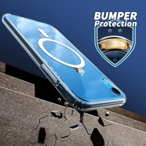 Image of DIZORO Crystal Clear Back Case Cover for iPhone Xr Non Yellowing Transparent Cover |Hard Back Cover Clear Case for iPhone Xr with Anti-Yellow (PC, Transparent)