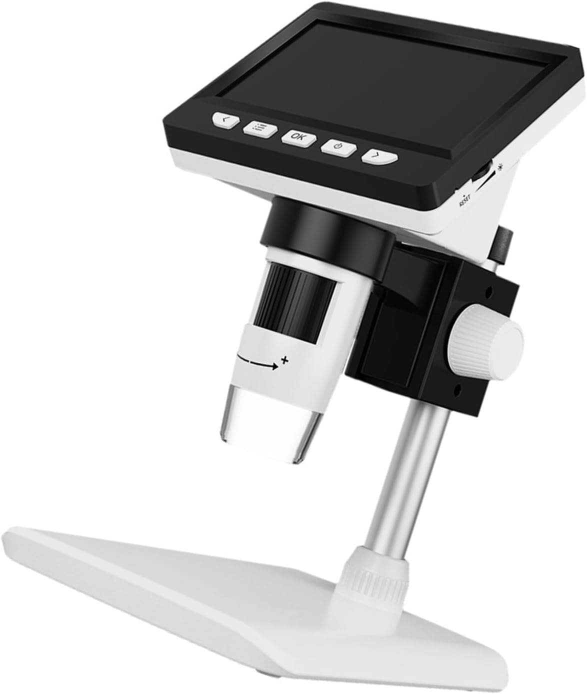 顕微鏡、 4.3インチデジタル顕微鏡 1080P 50-1000倍 コイン型顕微鏡 2000mAh はんだ付け顕微鏡 電子機器修理  4.3インチデジタル顕微鏡、コイン顕微鏡、倍率50X〜1000X、8つの調整可能なLEDライト付き、屋外および家庭での使用に適した大人と子供 -  K&F Concept 4.3インチ ...