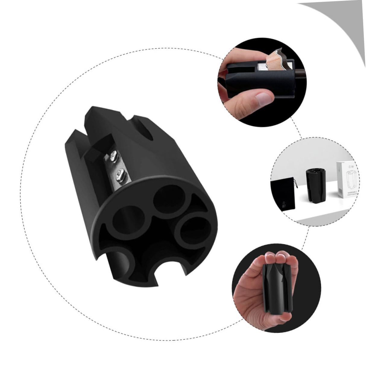 POPETPOP 3pezzi Temperamatite Per Matita Per Sopracciglia Accessorio Pratico Per Make-up Design Compatto e Leggero Strumento Essenziale Per Trucco Utile Per Uso Quotidiano