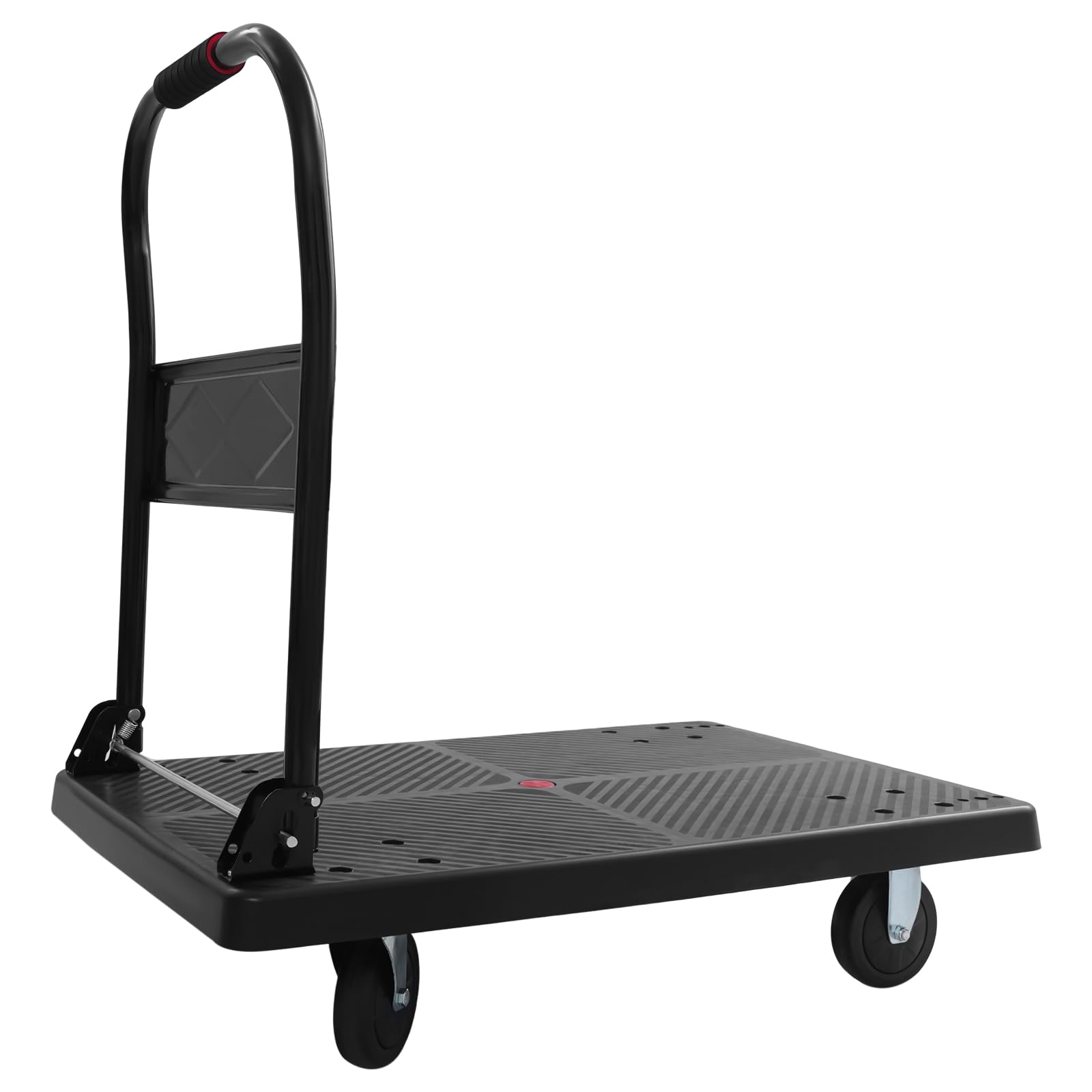 Carro de mano para jardín, carrito de jardín, carrito de plataforma, carrito de la compra, carro de la compra, carro de transporte, para ruedas TPR de 400 kg, para almacén y hogar