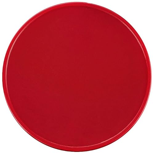 Einkaufswagenchips Rohlinge aus Kunststoff Größe wie 1 Euro Münze, Farbe:brillantrot, Größe:100 Stück
