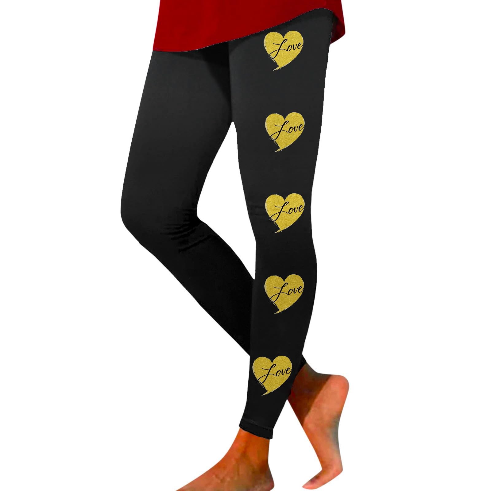 Legging de yoga estampado San Valentín ideal para tus rutinas de pilates y paseos diarios 6