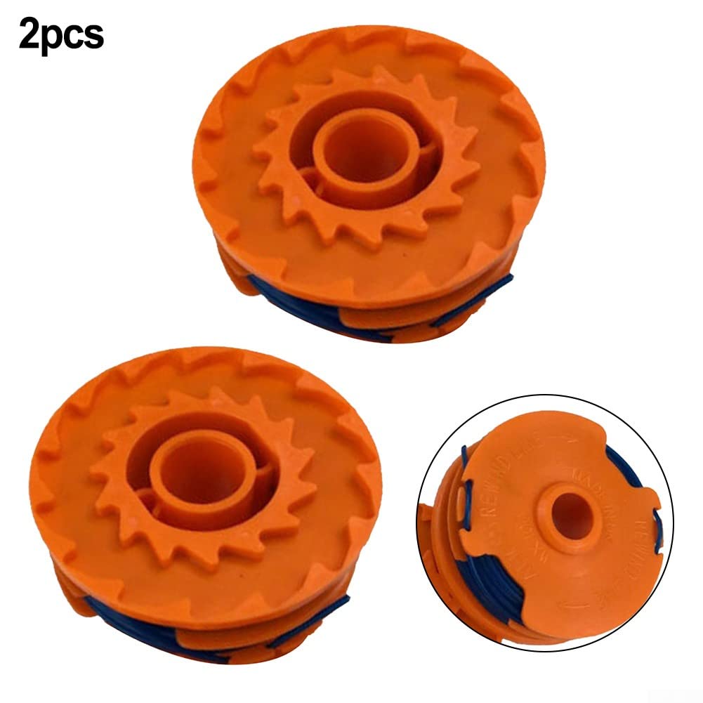 Lot De 2 Têtes De Coupe (Bobines) Pour Débroussailleuse MacAllister – Compatible MGT35025, MGT45028, MGT60030 – Changement Sans Outil