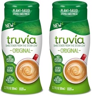 Truvia Zero-Calorie Liquid Sweetener from the Stevia Leaf, 2.7 Fl Oz bottle, Original flavor (Pack of 2)