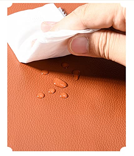 Lederen patch kit zelfklevende lederen patches, premium leder reparatie sticker, vinyl & kunstleer, patches voor bank, scheuren, brandwonden, autostoelen, accessoires (50 cm x 138 cm, donkergrijs) - Image 5