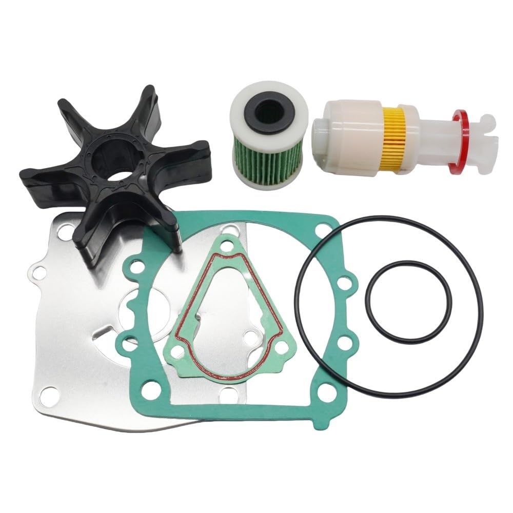 PEGGYLIN 150HP F150A F150B F150D F150F 4-Stroke Außenborder Wartung Kit Fit for Yamaha W/Thermostat Öl Kraftstoff Filter