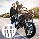 10 Stück Hohlschraube Entlüftungsschraube mit Kappe für Motorrad Hauptbremszylinder Bremssattel (M6 x 1 mm, M7 x 1 mm, M8 x 1,25 mm, M10 x 1 mm, M10 x 1,25 mm), mit Nippel Staubkappe für Motorrad Fah