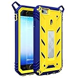 iPhone 6S Plus Case, POETIC Revolution [Premium Rugged] Protective Case with [Landscape Stand Feature] [Shock Absorption & Dust Resistant] for Apple iPhone 6 Plus /iPhone 6S Plus Yellow/Blue