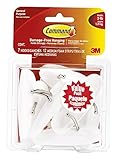 command wire back picture hanger Command Wire Hooks Value Pack, Medium, White, 7-Hooks (17068-7ES)