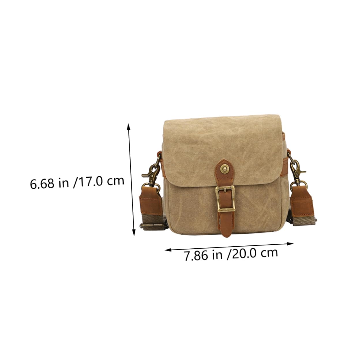 Veemoon Bolsa de Lona para Cámara Portátil Cámara Mirrorless Anticaídas para Fotógrafos al Aire Libre Resistente Color Caqui Compartimento para Accesorios