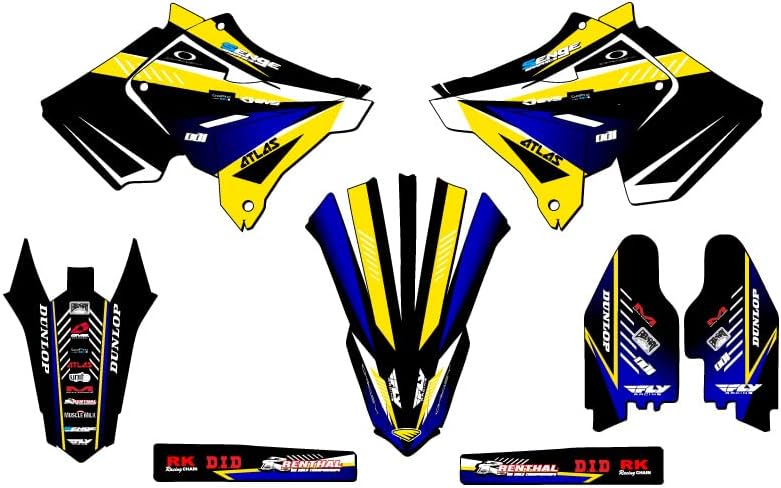 2001-2014 fits POLISPORT Restyle (RMZ Style) RM 250 Surge Purple Senge Graphics Complete Kit Compatible with Suzuki