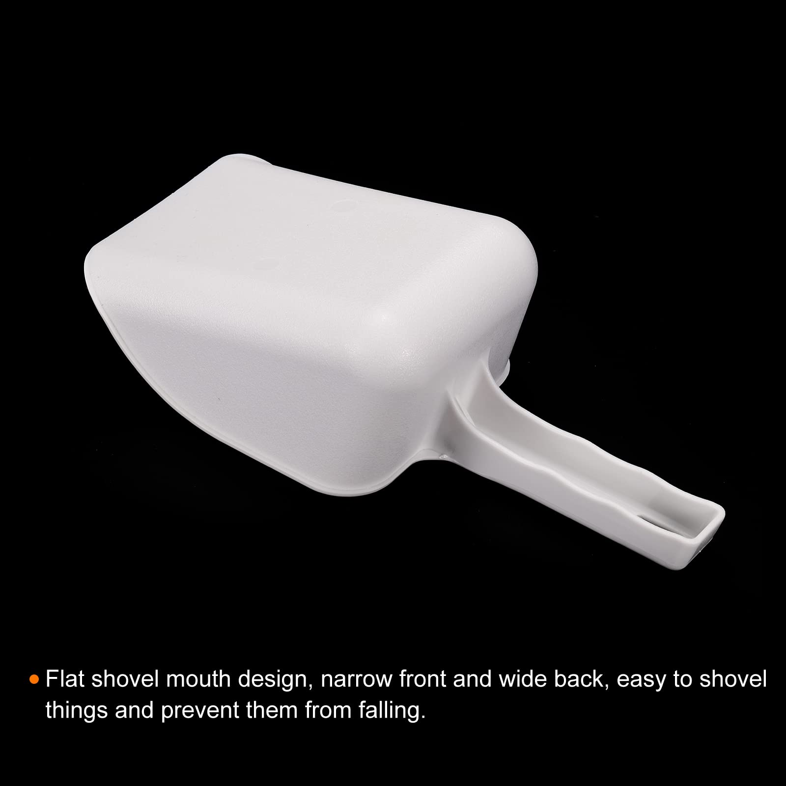 PATIKIL Ice Scoop, 1 Set ABS Plastic Small Ice Maker Flour Cereal Sugar Utility Handle Shovel for Home Kitchen White - Image 3