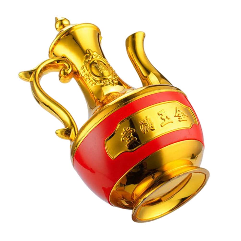 XENITE Tea Mug Set Japanese Sake Set Tokkuri Bottle: Retro Chinese Japanese Drinkware Traditional Chinese Liquor Pot and 3 Cups Wine Kettle Wine Storage Container for Wine Sake Glasses Wiskey Set Cups