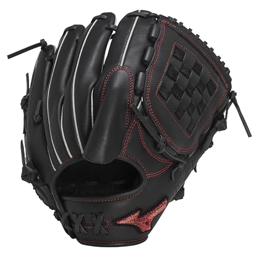 ミズノ MIZUNO 軟式用WILLDRIVE RED AXI 投手向け:サイズ11 野球 一般 軟式 グラブ グローブ ピッチャー 24AW(1AJGR14201) 09ブラック 左投げ用