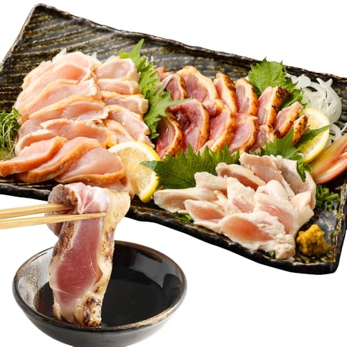 [鶏のたたき 鶏刺し 3種盛りセット 2.4kg]2か月以内に順次出荷 肉 鳥肉 とりにく 鳥刺し 鶏刺し