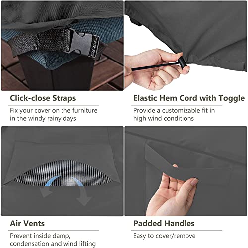 Coboaqg Patio Swing Cover A-Frame Waterproof 72 Inch Outdoor Swing Cover,420D Oxford Fabric Uv Resistant Weather Protector For Patio Garden Hammock A-Frame Swing (Black) #TOP2