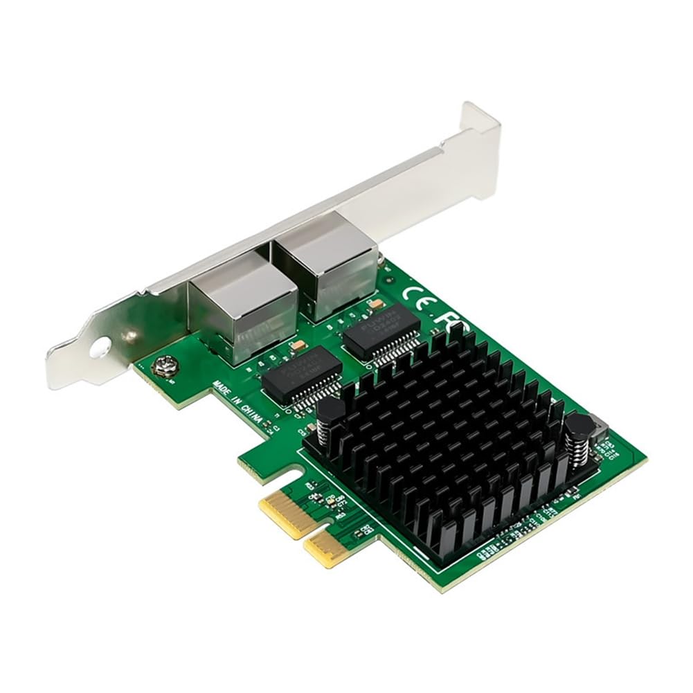 Scheda di Rete per Server PCI-e X1 2.5G Scheda di Rete Gigabit A Doppia Porta Controller Ethernet I225-V Porte RJ45 2.5GbE A Doppia Porta