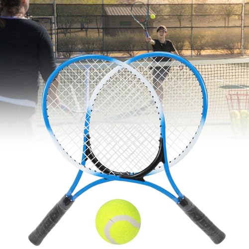 Raqueta de tenis para niños con bolsa y pelota azul miniatura 6