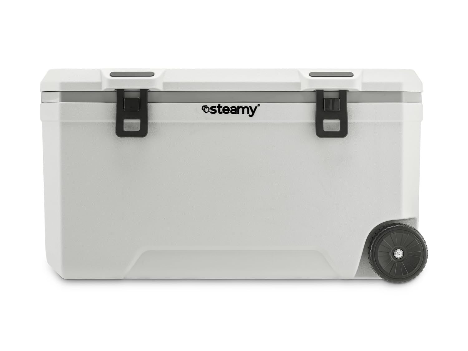 portatile refrigeratore marina 120 litri con ruote bianco