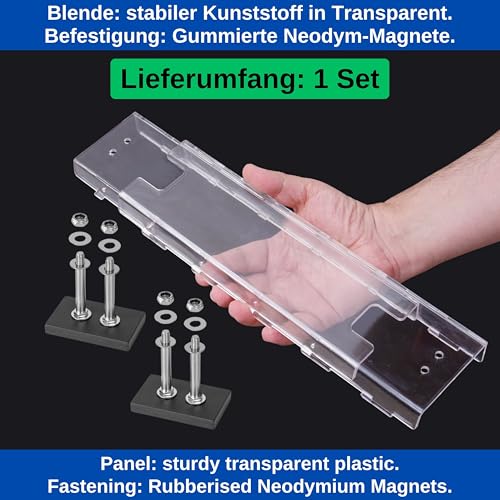 Miniatura 3 de Cubierta Del Interruptor Del Pomo De La Cocina, Cinco Longitudes Ajustables, Transparente, Seguro Para Niños Con Fijación Magnética, Protección Para Los Mandos La Cocina, Versión Con Cierre De Rosca