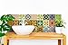 Tile Stickers 24 PC Set Traditional Talavera Tiles Stickers Bathroom & Kitchen Tile Decals Easy to Apply Just Peel & Stick Home Decor 6x6 Inch (Kitchen Tiles Stickers C1)