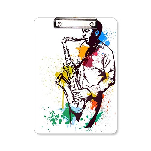 Porte-bloc A4 rock music sous-main rigide écriture aquarelle