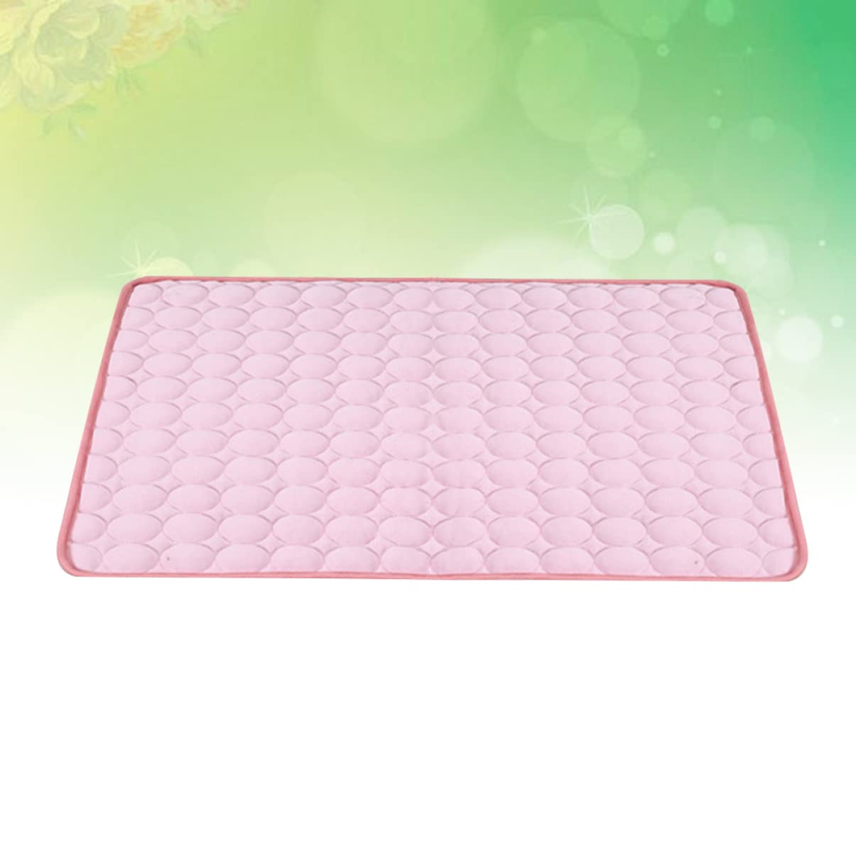 COLLBATH Summer Cool Pet Cushion for Dogs Cats Pink Indoor Cooling Pad for Resting Playing Detachable Durable Washable Pet Supplies