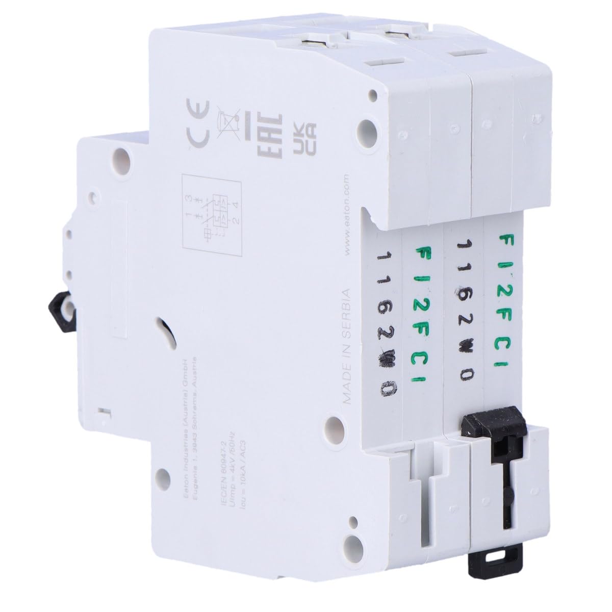 EATON Z-MS-1.6/2 Protection du moteur Z-MS, 2P, 1.00A - 1.60A
