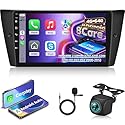 8 Core Qualcomm 4G+64G Autoradio für BMW 3 Series 325i 328i 335i E90 E91 E92 E93 2005-2013 mit Wireless Carplay & Android Auto, 9 Zoll Android Autoradio mit WiFi/GPS/Bluetooth 5.1/FM RDS Radio
