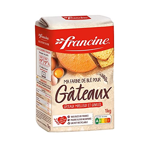 Farine Gâteaux Francine 1Kg Lot de 4 | Pâtisserie Facile sans Grumeaux