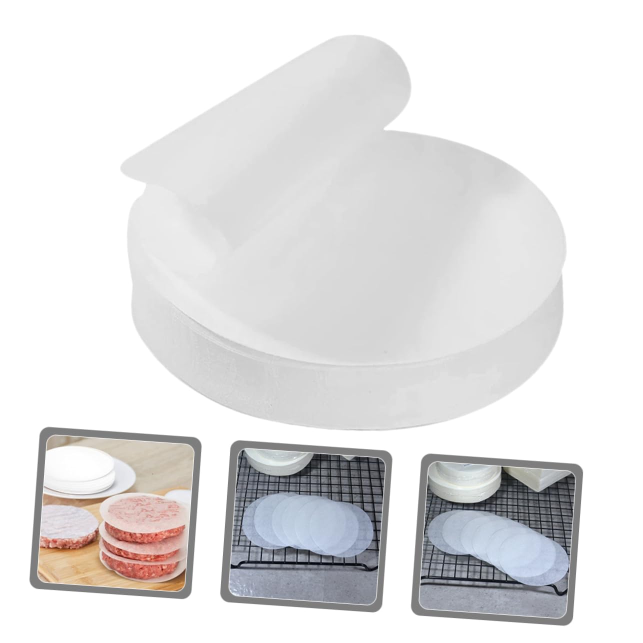 KICHOUSE 200 Sheets Multi Function Baking Paper for Daily Use Grill Pan Paper Safe and Reliable Food Wrapping for Baking and Cooking