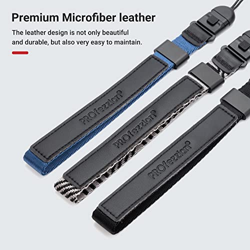 PROfezzion Camera Wrist Strap with Metal Secure Quick Release Buckle for Canon EOS 2000D 850D 90D R100 R50 R10 R8 R7 R6 Nikon D3500 D5600 D7500 Z50 Z30 Z8 Z7 Z6 Sony A6700 A6400 ZV-E10 A7 A7R & More - Image 2