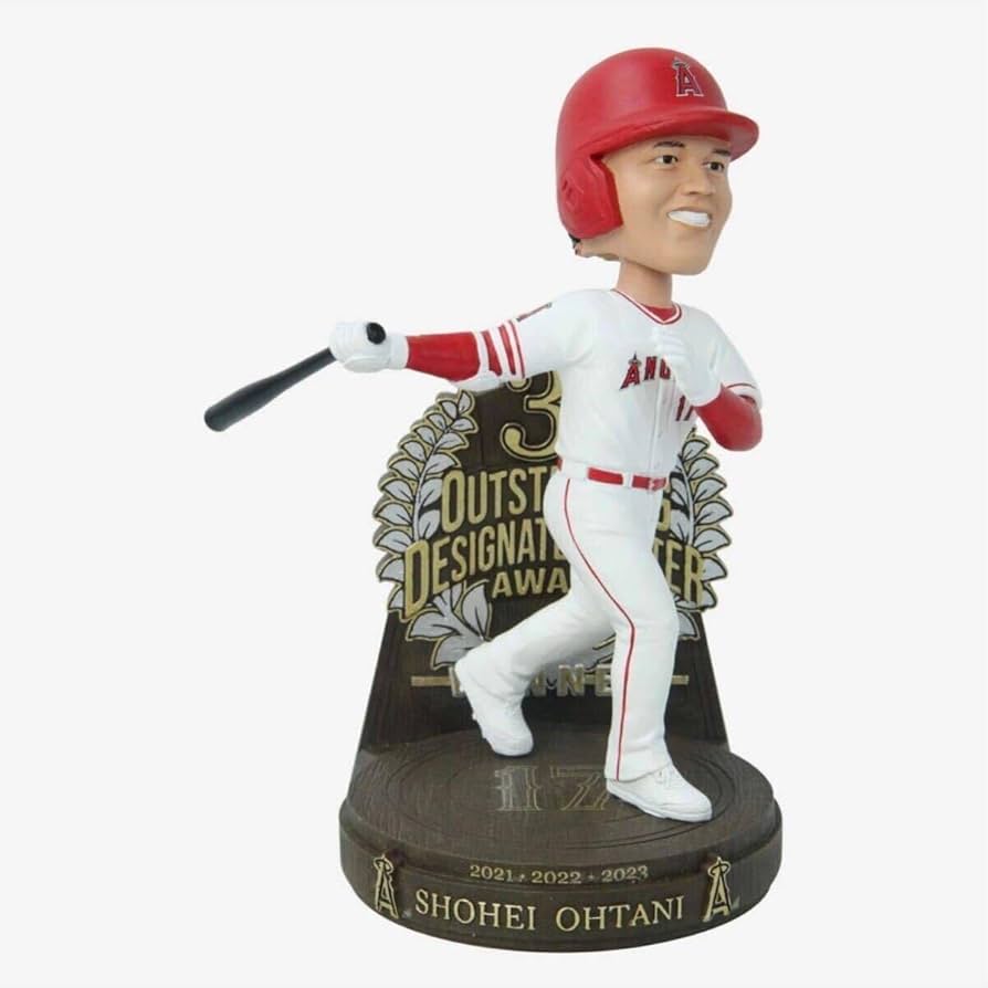 大谷翔平 【限定】ボブルヘッド　最優秀指名打者賞 DH Amazon.co.jp: 大谷翔平 限定 ボブルヘッド 3年連続 最優秀指名打者賞