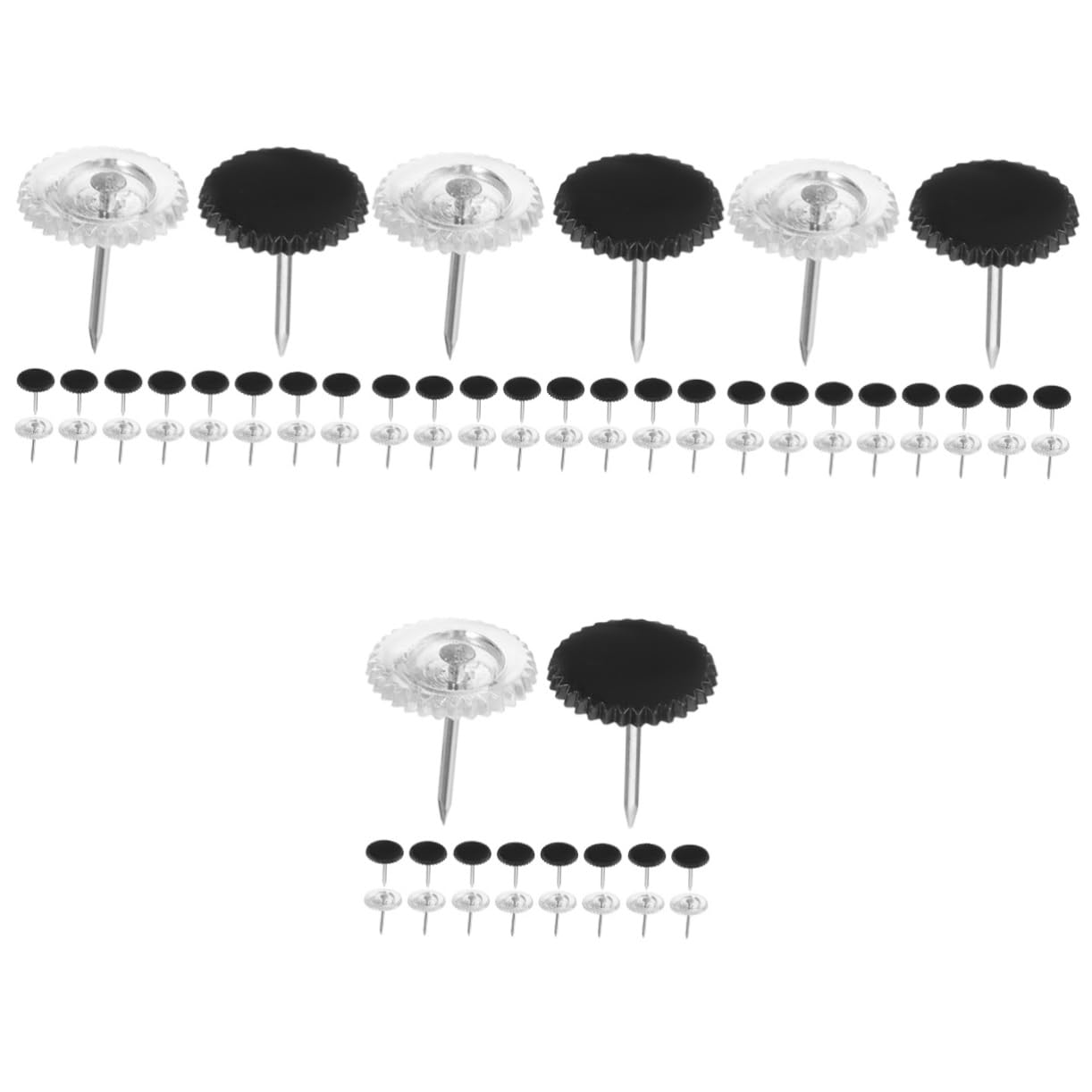 HOMSFOU 800piezas Chinchetas Transparentes para Corcho Pinchos De Oficina y Manualidades para Tableros De Anuncios y Decoración De Paredes