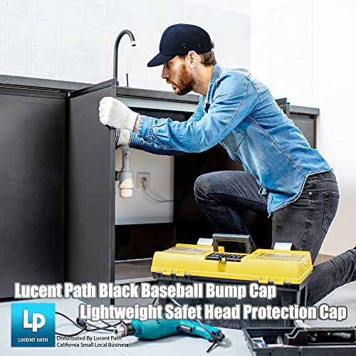 Lucent Path Black Baseball Bump Cap Hard Hat Helmet Safety Cap For Men And Women #TOP2