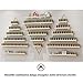 5 Tier Wall-Mounted Metal Nail Polish Display Rack, Simple Triangular Floating Wall Mount Shelves, Essential Oil and Perfume Combo Rack, for Nail Salon