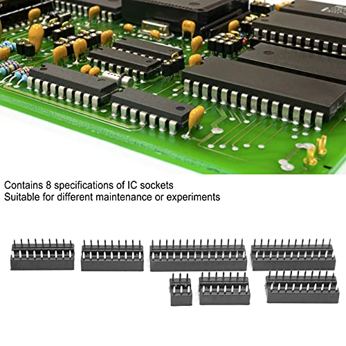 DIP IC Socket, IC Chip Socket Cuivre nickelé étanche pour différentes réparations ou expériences de circuits imprimés