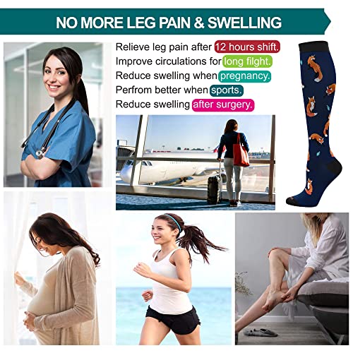 Image of LEVSOX Compression Socks Women and Men, 20-30mmHg, Best for Nurses, Travel, Pregnancy