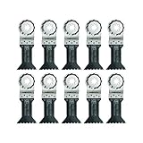 Fein E-Cut Universal Saw Blades for Wood Materials, Drywall and Plastics - Medium-Waisted Shape, StarLockPlus Mount, 10-Pack - 63502152290