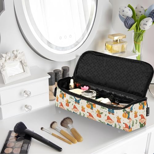 Bolsa de viaje para herramientas de cabello resistente al calor Dwarfs Bells and Gifts Marble, con tapete aislante para planchas y rizadores, organizador portátil miniatura 7