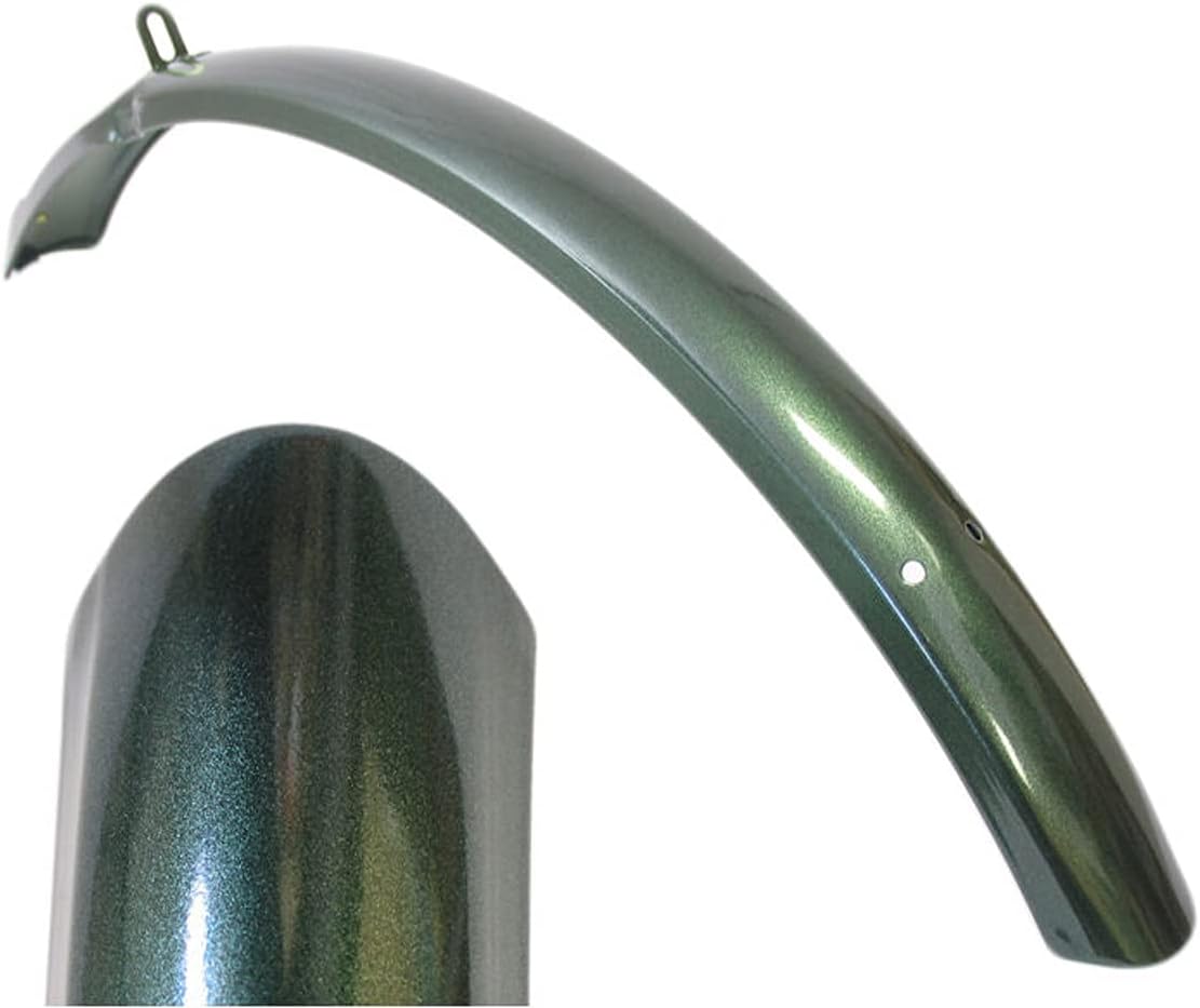 Garde boue métal 26-28" universelle avant avec enjoliveur vélo hollandais/ ville /VTC, vert"