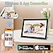Digital Picture Frame WiFi 10.1 Inch Smart Digital Photo Frames with 1280x800 HD IPS Touch Screen Electronic Picture Frame Built in 16GB Share Photos Video via App, Auto-Rotate