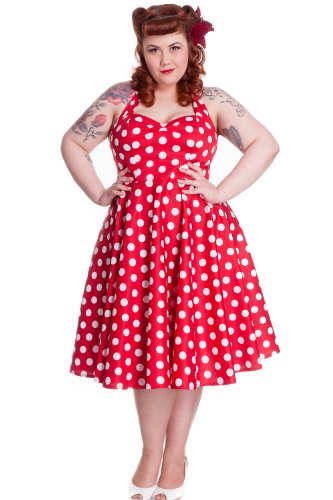 rockabilly polka dot dress