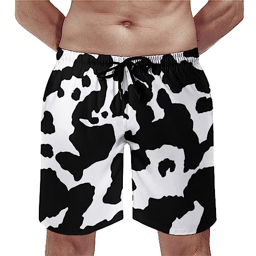Maillot de bain blanc noir short homme swim shorts trunks pantalon cordon sport S